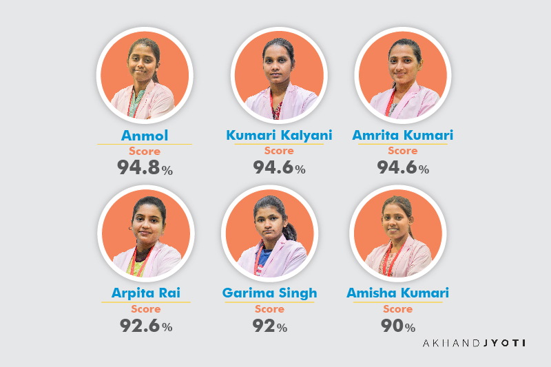 Six girls topped B.Opt exam